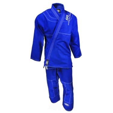 Imagem de Kimono Trançado Jiu Jitsu/Judô - Sports Religion (A3, Azul)