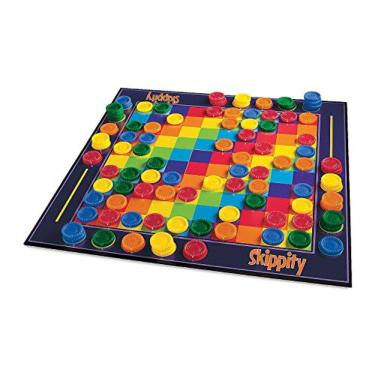 Imagem de Jogo de tabuleiro Skippity — Twist on Checkers — 100 unidades — Diversão para crianças e adultos — maiores de 5 anos
