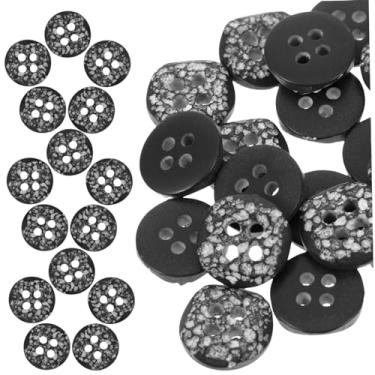 Imagem de NUOBESTY Bottons 100 Unidades Botões de rock falso botões de scrapbook botões de manga botões de costura DIY botões de roupas DIY blusão trabalhos manuais imitação de pedra resina