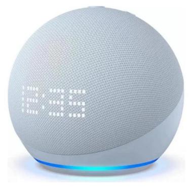 Imagem de Echo Dot 5Geração Modelo 2023 Com Relógio Led Branca - Alexa - Amazon