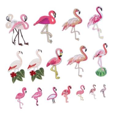 Imagem de SEWACC Conjunto De Remendos De Flamingo Para Roupas Adesivos Adesivos Colar Em Remendos Costurar Em Roupas Remendo Adesivos De Computador Adesivos De Moda DIY Ferro Em Remendos Roupas De