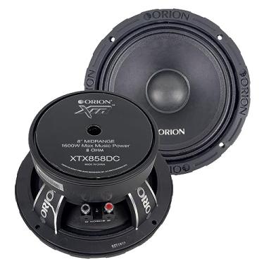 Imagem de Orion Altifalantes XTR XTX858DC High Efficiency 20 cm com tampa de poeira de médio alcance, potência máxima de 1600 W, 400 W RMS, 8 Ohm, bobina de voz de 5 cm - Pro Car Audio Stereo, alto-falantes de médio alcance (par)