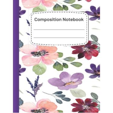 Imagem de Caderno de composição Blooming Groovy: Caderno floral para meninas de 12 a 18 anos