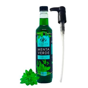Imagem de Xarope Para Soda Italiana e Drinks Dilute 500ml Com Dosador (500ml, Menta Verde)