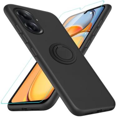 Imagem de Capa de telefone compatível com Xiaomi Redmi 13C 4G (não 5G) com protetor de tela de vi...
