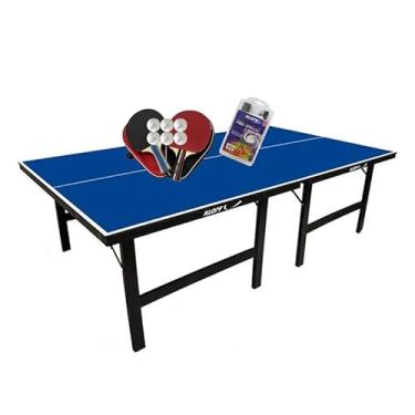 Imagem de MESA PING PONG MDP 18mm 1002 KLOPF + 2 Kits Estojo 5093 + Rede 5034
