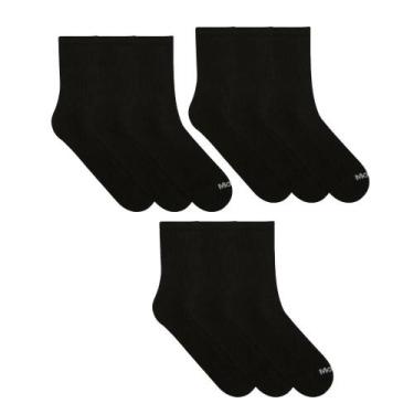 Imagem de 9 Pares De Meias Mash Básica Cano Médio Em Algodão Para Treino Corrida