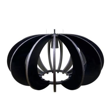 Imagem de Luminária De Teto Madeira Bivolt E27 Sala Mesa Ilha Cozinha Balcão Lon