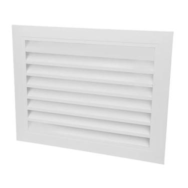 Imagem de Janela Com Veneziana de Ar de Retorno Fixo Branco Tampa de Ventilação de Ar de Retorno Liga de Alumínio 400x300mm Tampa de Ventilação de Ar Condicionado para Banheiro Cozinha