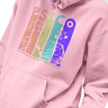 Imagem de Blusa Moletom Masculino Estampado A Psicologia é Cura em Algodão Fio 3