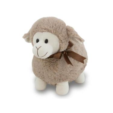 Imagem de Ovelha Mel de Pelúcia Decoração festas Delicadas 30cm - Toybrink