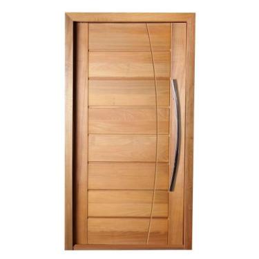 Imagem de Porta BBB Frisada em Arco em Madeira Maciça Tauari - Mapaf, 60cm x 210