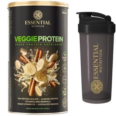 Imagem de Veggie Whey Protein - Essential Nutrition - Banana com Canela + Coqueteleira Oficial