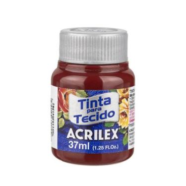 Imagem de Tinta Acrilex Para Tecido 37 Ml Fosca - Metallica Acessórios, Vinho