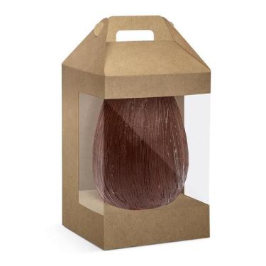 Imagem de Caixa New Maleta para Ovo com Visor Kraft- 10 Unidades - Cromus - Rizz
