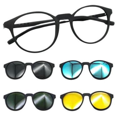 Imagem de Armação de Grau Mormaii 6071 Swap 2 Preto Fosco Com 4 Clipon, Cinza, G