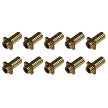 Imagem de Kit 10 Bucha Afinação Latão 5mm 7/32 Canoa Bateria c Pescoço - Torelli