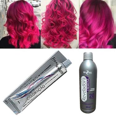 Imagem de Kit Rosa Pink 01 Coloração e 01 OX 20 Vol. Mairibel/Hidraty - Mairibel