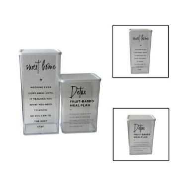 Imagem de Kit 2 Potes Herméticos Organizadores Alimentos 810ml e 1230ml - Isanog