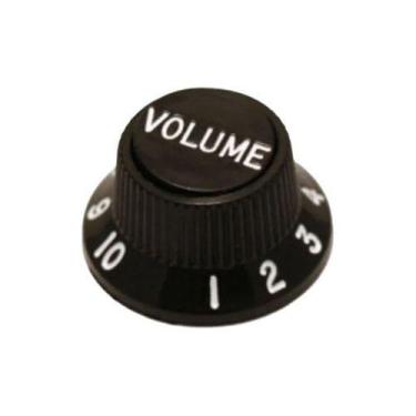 Imagem de Kit 10 Knob Preto Volume Guitarra Stratocaster - Dolphin