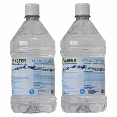 Imagem de Kit 2 Águas Destilada 1 Litro - Asfer
