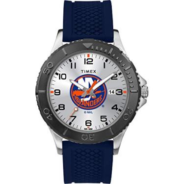 Imagem de Timex NHL Relógio Gamer masculino de 42 mm, NY Islanders, Moderno