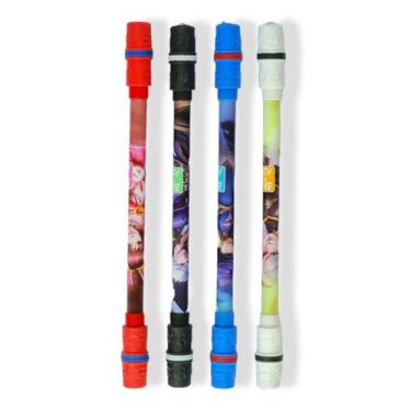 Imagem de Kit 4 Canetas Pen Spinning P/ Manobra Gira No Dedo Giratória - Kawaii,