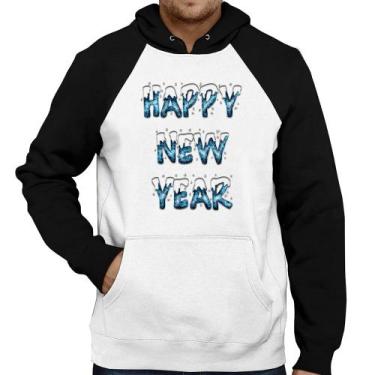 Imagem de Moletom Happy New Year - Foca na Moda, Branco, Preto, P