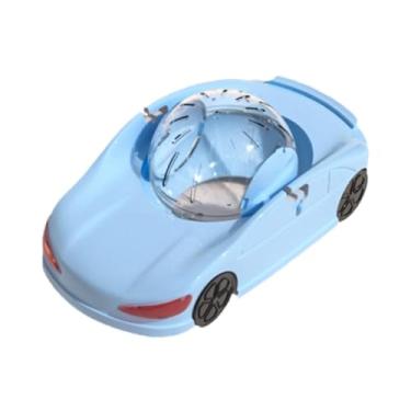Imagem de IEUDNS Pet Toy Car Hamster Exercício Roda Funny Wear Hamster Running Ball Clear Ball para pequenos animais de estimação ratos Gerbil Hedgehog, Azul
