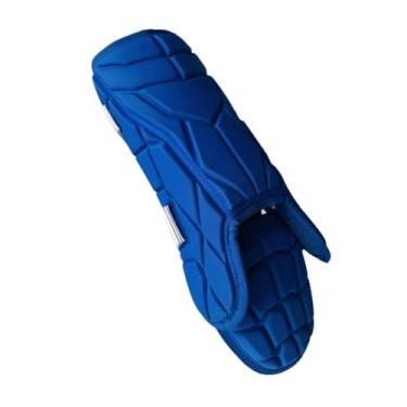 Imagem de Protetores de perna de softball de beisebol proteção para adultos caneleiras ergonômicas leves e versáteis protetoras confortáveis, Azul
