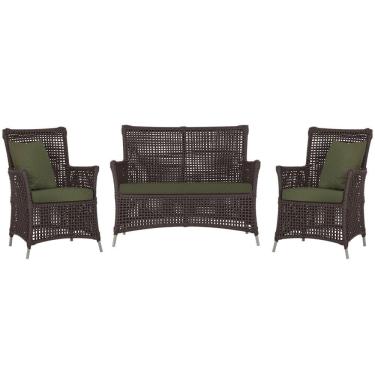 Imagem de  Jogo Sofá e 2 Poltronas de Área Igapó Alumínio