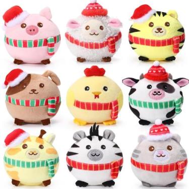 Imagem de Conjunto de presente de 9 peças para animais de pelúcia Skylety Mini d