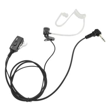Imagem de Fone de ouvido de tubo acústico de 1 pino de 2,5 mm com microfone PTT em forma de G compatível com Motorola Talkabout T200 T260 T460 T600 T800 T6500 MR350R MS350R FR50 FR60 EM1000 MH230R rádio (preto)