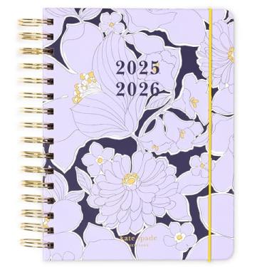 Imagem de kate spade new york Agenda grande diária 2025-2026 de agosto de 2025 a dezembro de 2026, agenda espiral semanal e mensal de capa dura com adesivos (jardim costeiro)
