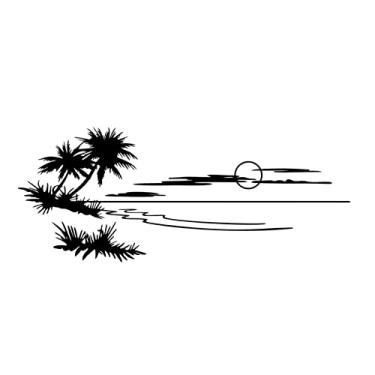 Imagem de Grande Tamanho Beach Aventure Car RV Universal Body Stick para Decalques Decorativos de Carros RV Decalques Automáticos Janela do Corpo