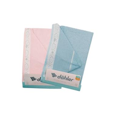 Imagem de Toalha De Banho Com Capuz Para Bordar Döhler Baby Kids Rosa
