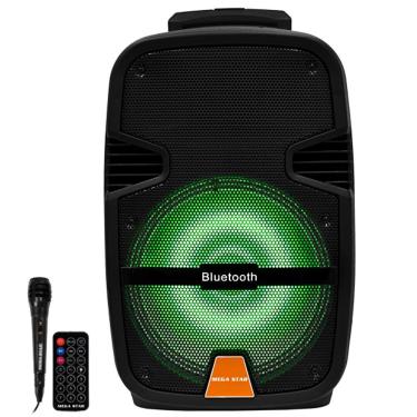 Imagem de Caixa De Som Megastar Spa122btk 12 20.000 Watts P.m.p.o Com Bluetooth-usb E Radio Fm - Preta