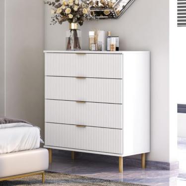 Imagem de Cômoda Ditália 4 Gavetas DM-239 Branca
