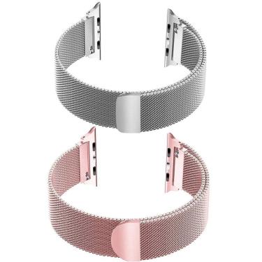 Imagem de Pulseira Magnetica Kit 2 Uni Relogio Inteligente Smartwatch Smartband Ima
