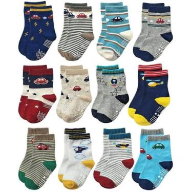 Imagem de Kit 48 Pares Meias  Infantil Masculino inverno 1 a 4 anos - Lynx produ