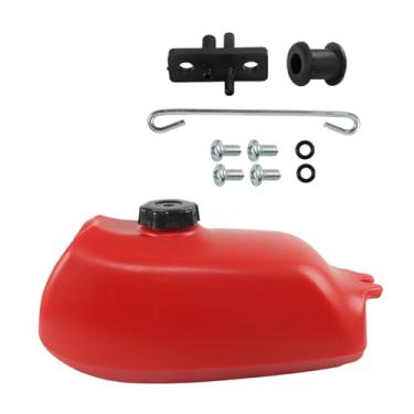 Imagem de Caenagrion Tanque De Combustível E Tampa Plástico Red Para Motocicleta Ft49070, Substituição Honda Atc70/Atc70K 1973-1985, Genrf8-026295