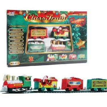 Imagem de Conjunto De Trem De Natal Para Crianças, Trilhos De Trem, Brinquedo De