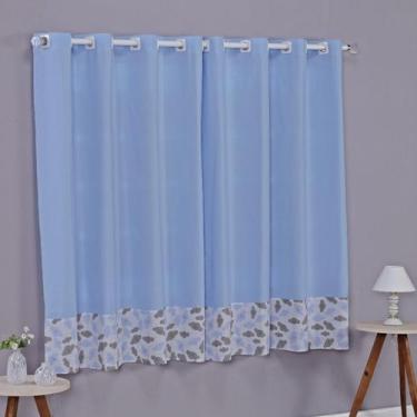 Imagem de Cortina Baby 2 Metros Quarto de Bebê Infantil Menino Menina Varão Simp