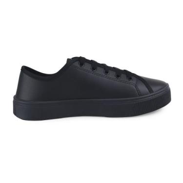 Imagem de Tênis Feminino Casual Preto Cano Baixo Confortável para o Dia a Dia - 
