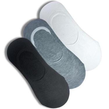 Imagem de Kit 3 Pares Meia Invisível Masculina Soquete - Genérico, Sortido, 38-4