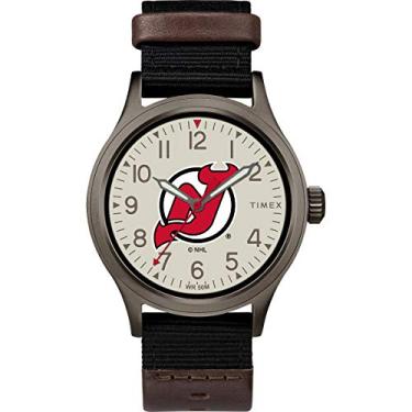 Imagem de Timex NHL Relógio de embreagem masculino 40 mm, New Jersey Devils
