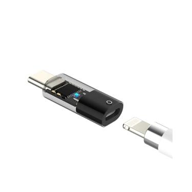 Imagem de Adaptador carregador Lightning fêmea para Apple Pencil 1ª geração para USB C macho certificado MFI Pencil tipo C conector de cabo de carregamento para iPad Pro 10th para iPhone Acessórios iPencil