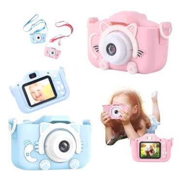 Imagem de Câmera Infantil Digital Fotográfica e Filma Infantil Criança (Azul)