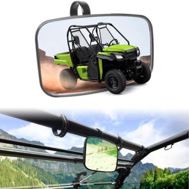 Imagem de CUSAUTV Espelho retrovisor central interno compatível com Honda Pioneer 520 2021-2025; 2015-2023 Pioneer 500; 2017-2025 Pioneer 700 acessórios espelho retrovisor central convexo ajustável