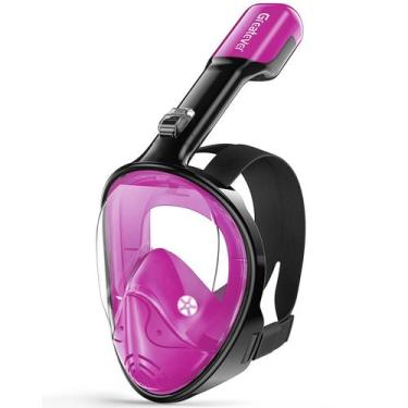 Imagem de Máscara de snorkel Greatever Full Face com sistema respiratório de top